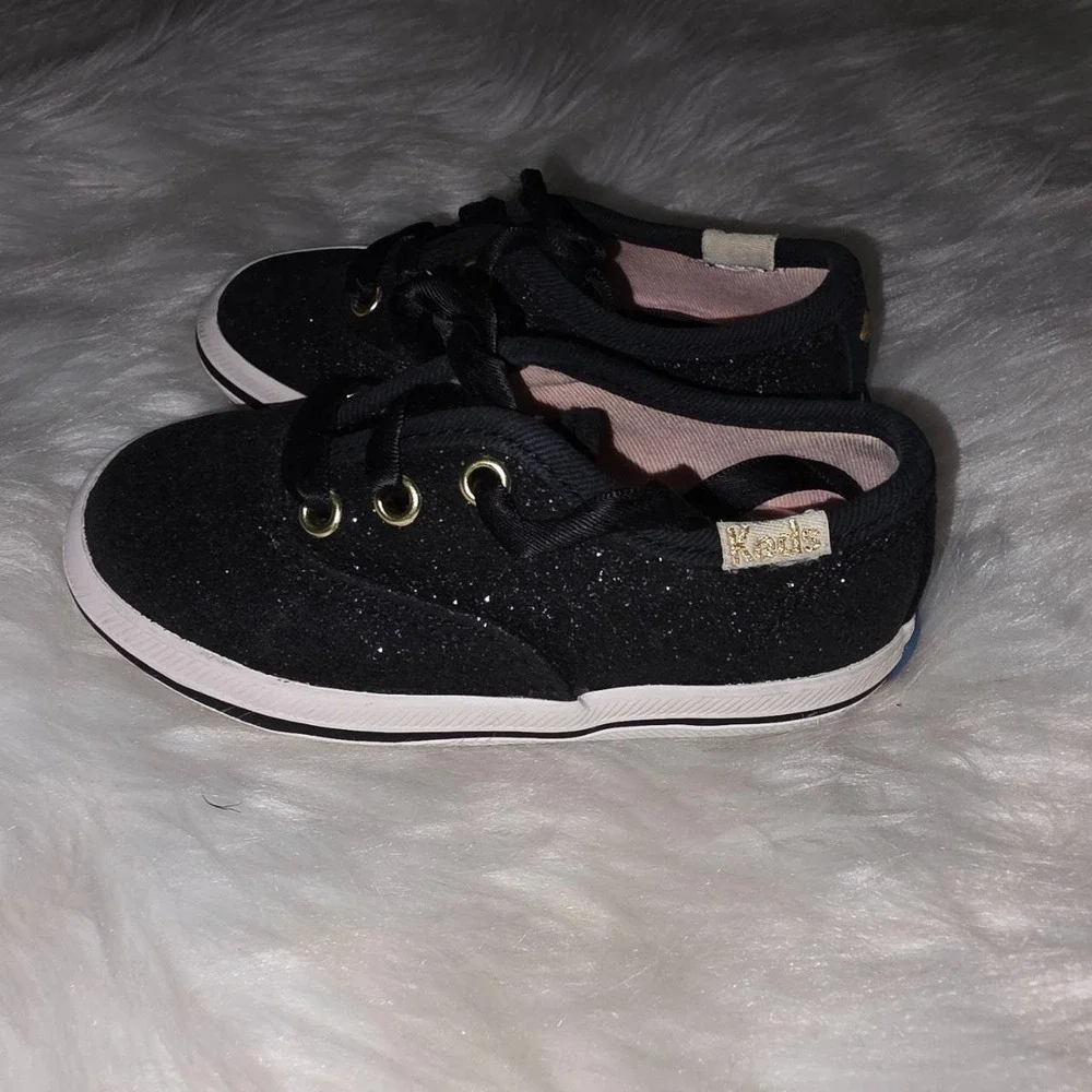 Keds for Kate Spade Champion Glitter Black Sneakers Toddler Size 5M KL160663